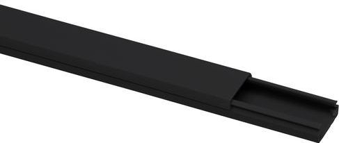 Kopp Kabelgoot zelfklevend 20x10mm 2m klapdeksel zwart