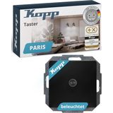 Kopp - Drukknop - Mat Zwart - Parijs - Schakelaar