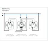 Kopp - Paris - Dubbele Wisselschakelaar - Mat Zwart - Thermoplast - 2 Knoppen