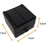 Kopp - Proaqa Serieschakelaar - Zwart - Duurzaam Materiaal