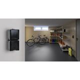 Kopp - Proaqa - Stopcontact - Zwart - Geaard - 2-voudig - Verticaal - IP44