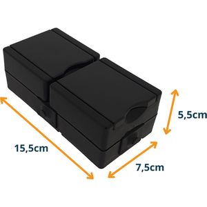 Buitenstopcontact - 2-voudig- ip44 - penaarde - op grondspike