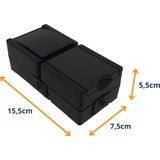 Kopp - Opbouw PROAQA - Stopcontact Zwart - Spatwaterdicht