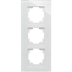 Kopp 405502011 3-voudig echt glas frame afdeklijst glas wit