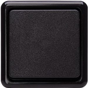 KOPP Opbouwprogramma standaard, zwart, knop, 10 A, 250 V, 514305000