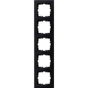 Kopp HK07 - afdekraam 5-voudig, kleur: mat zwart - (1 stuks)