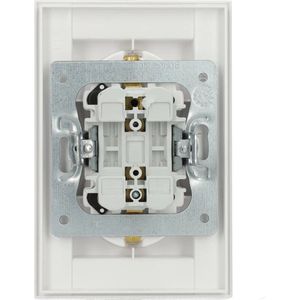 Kopp - HK07 PURE - Inbouw Stopcontact - Mat Wit - Randaarde Dubbel