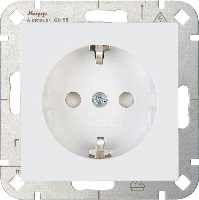 Kopp - HK07 Wandcontactdoos - Arctisch Wit - Kunststof