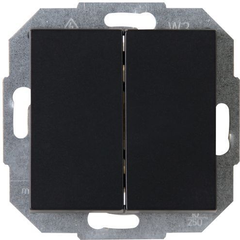 Kopp - Mat Zwarte Wisselschakelaar - Thermoplast - Veiligheid Gecertificeerd