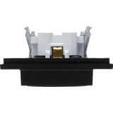 Kopp - Athenis HK07 - Wandcontactdoos - Mat Zwart - Thermoplast