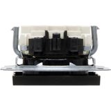 Kopp - Athenis - Inbouwstopcontact - Zwart - Ongeaard - 1-polig - IP20