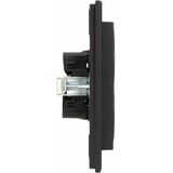 KOPP - Athenis HK07 - Wandcontactdoos - Matzwart - Thermoplast