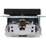 Kopp - Athenis HK07 - Wandcontactdoos - Mat Zwart - Geaard - Duurzaam Thermoplast