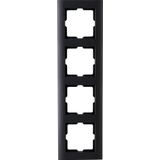 KOPP - Afdekraam - Athenis HK07 - 4-voudig - Mat Zwart