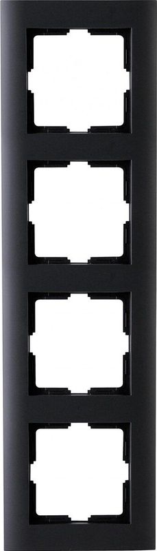 KOPP - Afdekraam - Athenis HK07 - 4-voudig - Mat Zwart