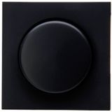 Kopp Athenis afdekking voor druk-wisseldimmer, zwart, mat oppervlak, 490650187