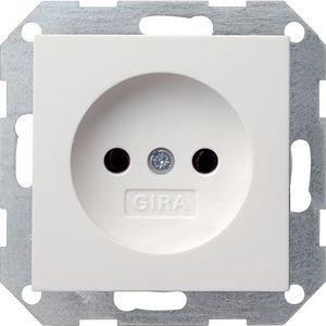 Gira Stopcontact St55 1-voudig Wit | Schakelmateriaal