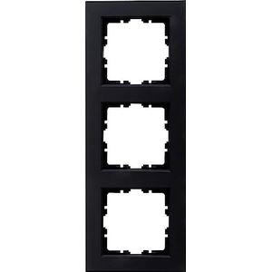 Kopp HK07 - afdekraam 3-voudig, kleur: mat zwart - (10 stuks)