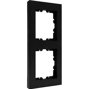 Kopp HK07 PURE - afdekraam 2-voudig, kleur: zwart mat - (10 stuks)