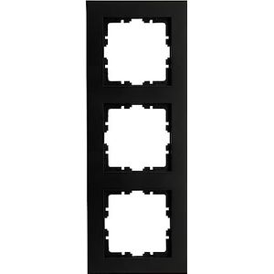 Kopp HK07 PURE - afdekraam 3-voudig, kleur: zwart mat - (10 stuks)