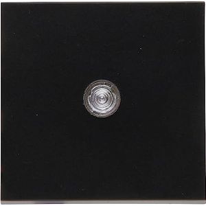 Kopp HK07 - vlakwip met lens, kleur: mat zwart - (5 stuks)