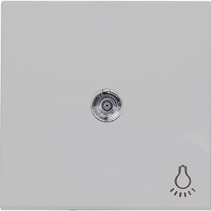 Kopp HK07 - vlakwip met lens en symbool licht, kleur: grijs mat - (5 stuks)