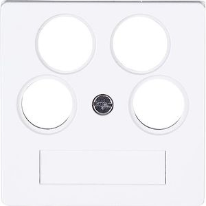 Kopp HK07 - antenneafdekking TV/RV/2x SAT, kleur: arctisch wit mat - (5 stuks)