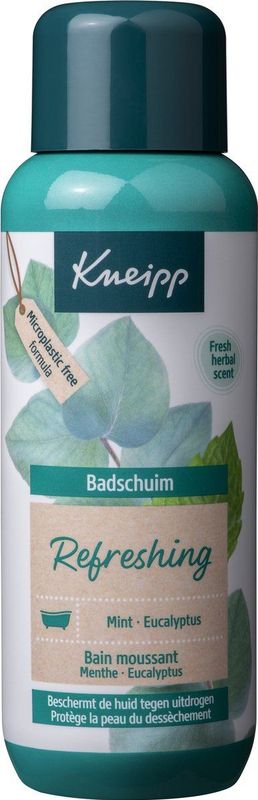 Kneipp Refreshing - Badschuim - Mint Eucalyptus - Verfrissend - Vegan - 1 st - 400 ml