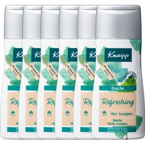 Kneipp Refreshing - Douchegel - Mint Eucalyptus - Vegan - Grootverpakking - Voordeelverpakking - 6 x 200 ml