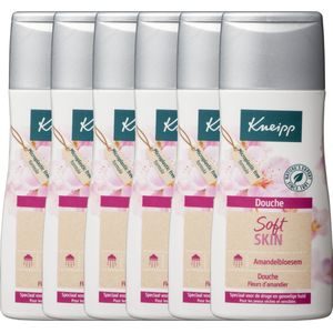 Kneipp Soft Skin - Douchegel - Amandelbloesem - Speciaal voor de droge en gevoelige huid - Vegan - Voordeelverpakking - Grootverpakking - 6 x 200 ml