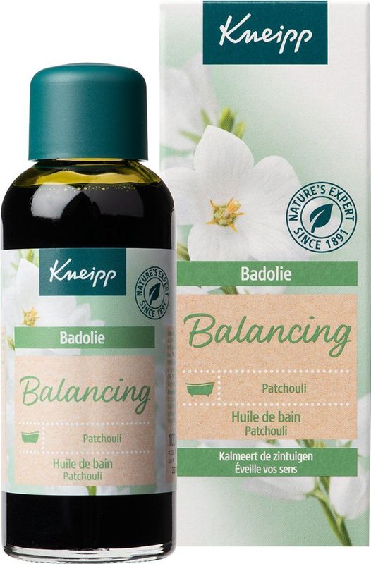 Kneipp Balancing - Badolie - Patchouli - Zachte kalmerende geur - Vegan - Dierproefvrij - 1 st - 100 ml