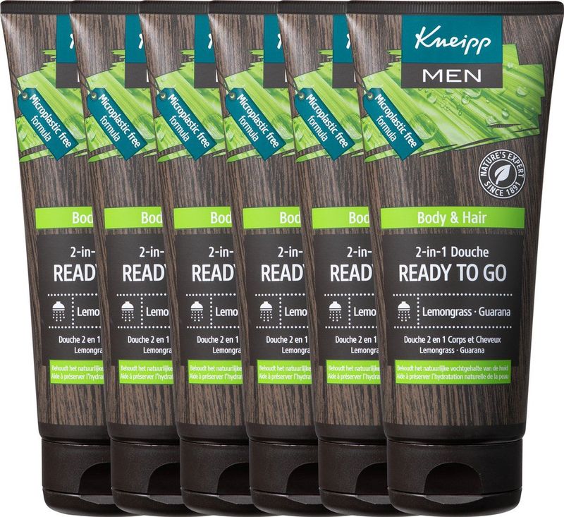 6x Kneipp Douche Men 2-in-1 Ready to Go 200 ml