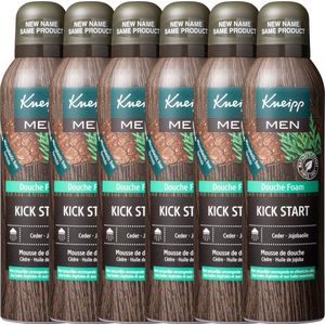 Kneipp Men - Douche Foam Kick Start - Men Only - Douche schuim - Voordeelverpakking - 6 x 200 ml