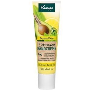 Kneipp Seconden handcrème reisformaat - citroenverbena & avocadoboter - fluweelzachte handen in enkele seconden - trekt snel in zonder een kleverig gevoel achter te laten - zonder microplastic - 20ml