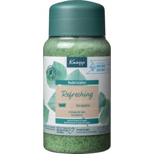 Kneipp Refreshing  Badkristallen  Badzout  Mint Eucalyptus  Verfrissend  Zuiver thermaal zout - 600 gr