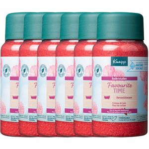 6x Kneipp Badkristallen Favourite Time Cherry Blossom 600 gr