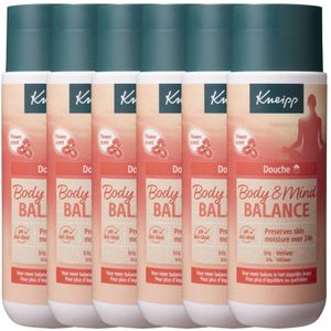 Kneipp Body & Mind Balance douchegel 6 x 200ml - voordeelverpakking