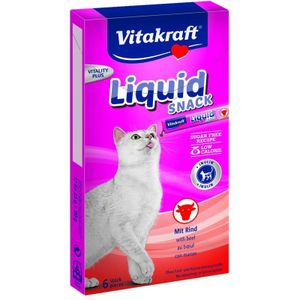 Vitakraft Cat Liquid Rund - Kattensnack - 6 st