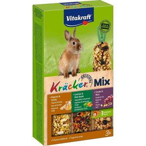 Vitakraft Konijn Kracker 3in1 Musli&Groenten&Popcorn