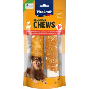 Vitakraft - CHEWS Kauwrollen - Kip - XL - 2 Stuks - 180 Gram