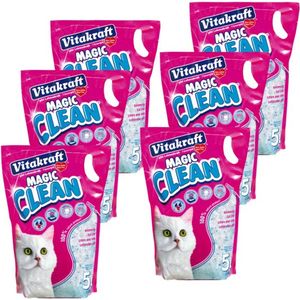 Vitakraft Magic Clean kattenbakvulling - 5 L - 6 stuks