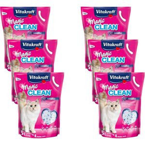 Katzenstreu Magic Clean Lavendel - 6x 5 Liter - Vitakraft