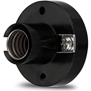 REV 0503011555 E10-fitting voor lampen tot 40 W, zwart