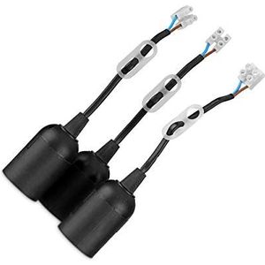 Rev - RENOVIERBESTENDING - Bouwfitting - Matzwart - 75 W - E27 - 3 Stuks