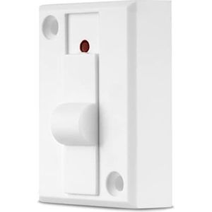 REV 0504240555 schakelaar, belschakelaar, max. 12 V AC 1,5 A, (achtertransformator), wit