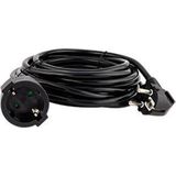 Verlengsnoer - 3,0 m - Zwart - H05VV-F 3G1,5 mm²