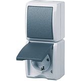 REV - Stopcontact Uitschakelaar - Spatwaterdicht - Vochtige Ruimte - 230 V