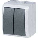 REV 0511571777 Serieschakelaar Compleet AquaForm Lichtgrijs