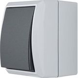 REV - Stopcontacten - Wandcontactdoos met Aardingscontact - Lichtgrijs - Spatwaterdicht