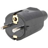 Universal - Geaarde Stekker - Zwart - Rubber - 16 A - 250 V